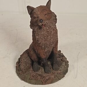 Vintage Fox Tim Wolfe "Scrap" Figurine Laughing Fox Cairn Studio Sculpture